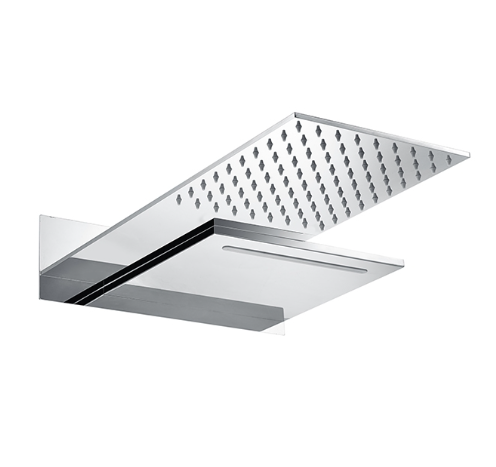 Douche de tête 2 fonctions, sortie murale Chromé 